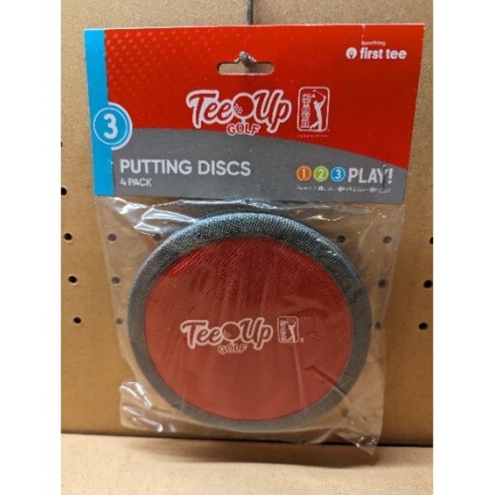 Golf PGA TOUR Tee-Up Putting Discs 4 Pack Multi-Color 5" Diameter Golfing New